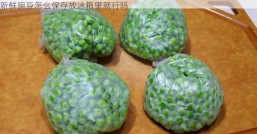 新鲜豌豆怎么保存放冰箱里就行吗