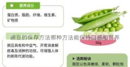 豌豆的保存方法哪种方法能保持口感和营养