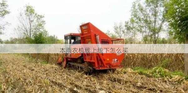 本雨农机线上线下怎么买第1张-蔬菜基地绿色种植产业带