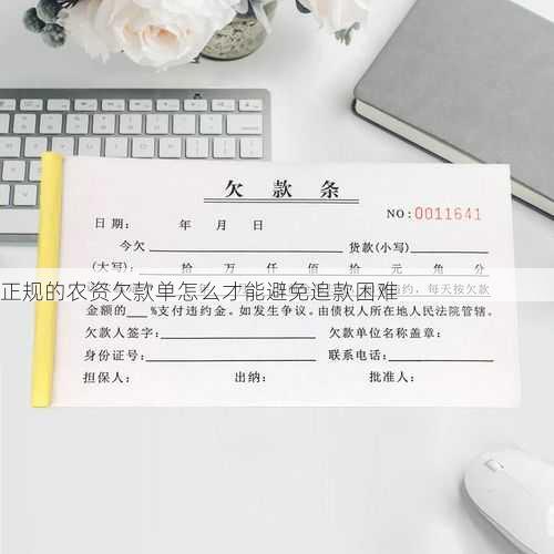 正规的农资欠款单怎么才能避免追款困难第1张-蔬菜基地绿色种植产业带 正规的农资欠款单怎么才能避免追款困难