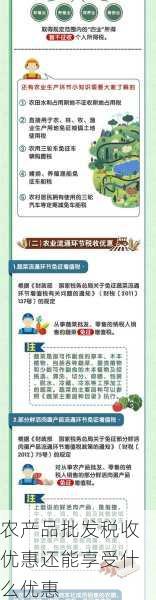 农产品批发税收优惠还能享受什么优惠第2张-蔬菜基地绿色种植产业带 农产品批发税收优惠还能享受什么优惠