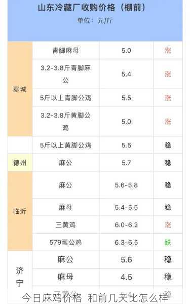 今日麻鸡价格 和前几天比怎么样第1张-蔬菜基地绿色种植产业带 今日麻鸡价格 和前几天比怎么样