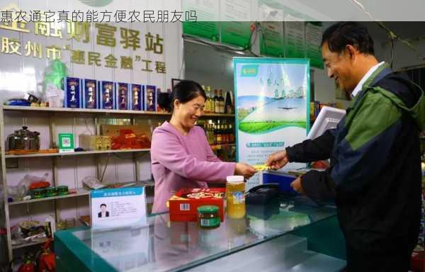 惠农通它真的能方便农民朋友吗第2张-蔬菜基地绿色种植产业带
