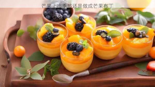 芒果上市季节还是做成芒果布丁第1张-蔬菜基地绿色种植产业带 芒果上市季节还是做成芒果布丁