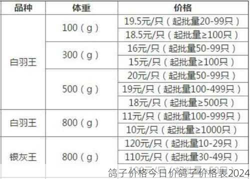 鸽子价格今日价鸽子价格表2024第1张-蔬菜基地绿色种植产业带 鸽子价格今日价鸽子价格表2024